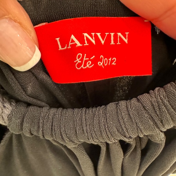 Lanvin Été 2012 Dramatic Black Maxi Dress - Size 6 - Picture 11 of 11